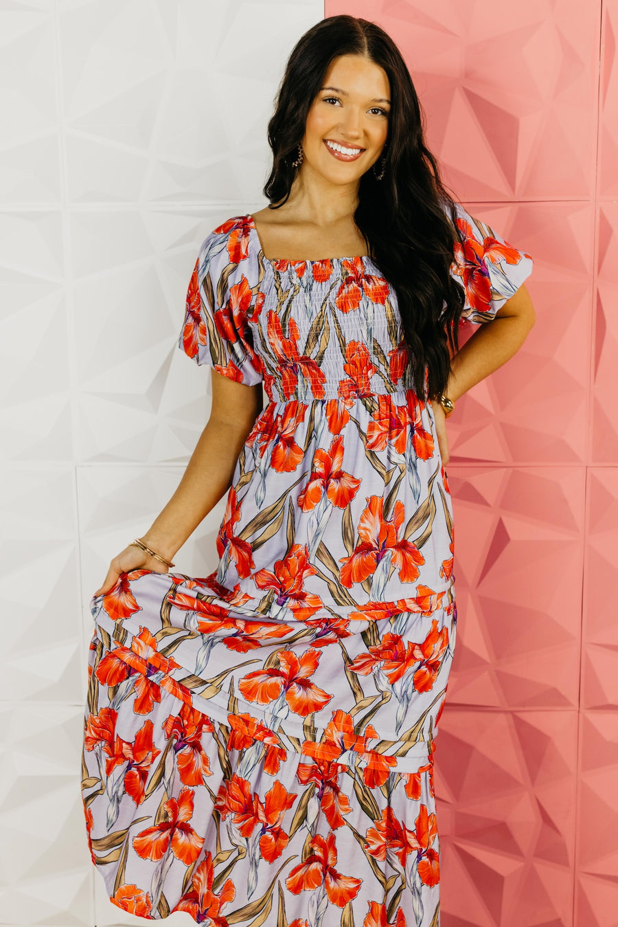 The Everett Smocked Maxi Dress