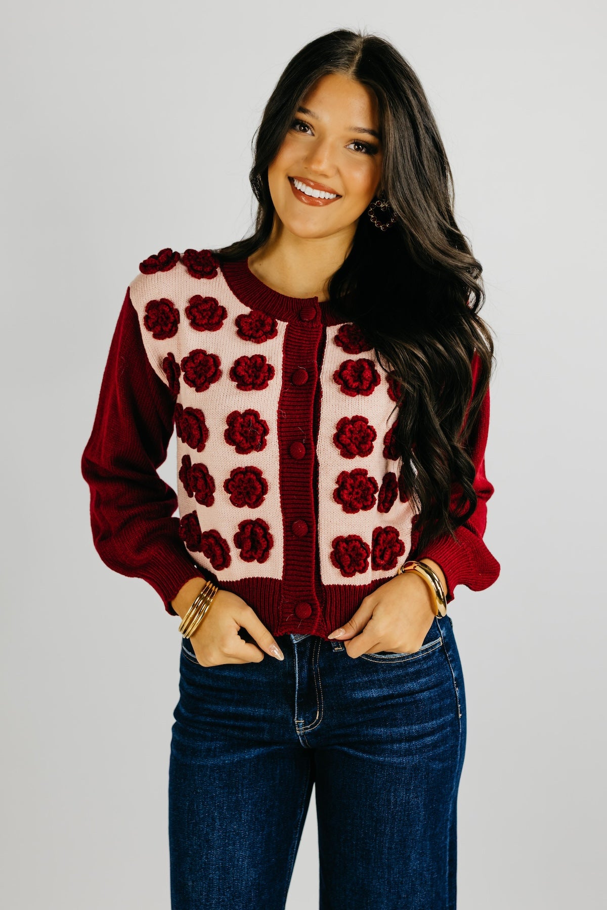 The Kingston Floral Button Up Cardigan
