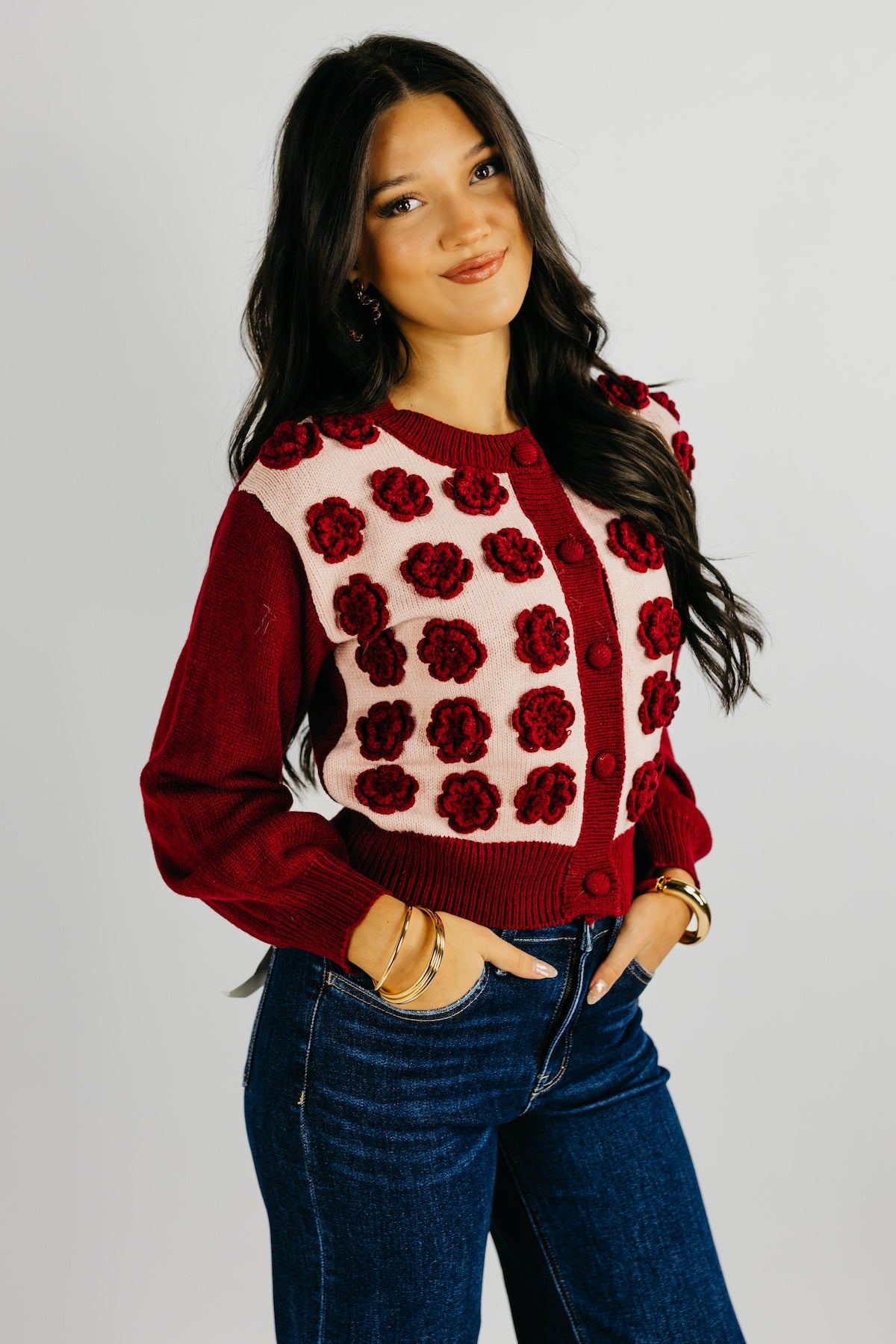 The Kingston Floral Button Up Cardigan
