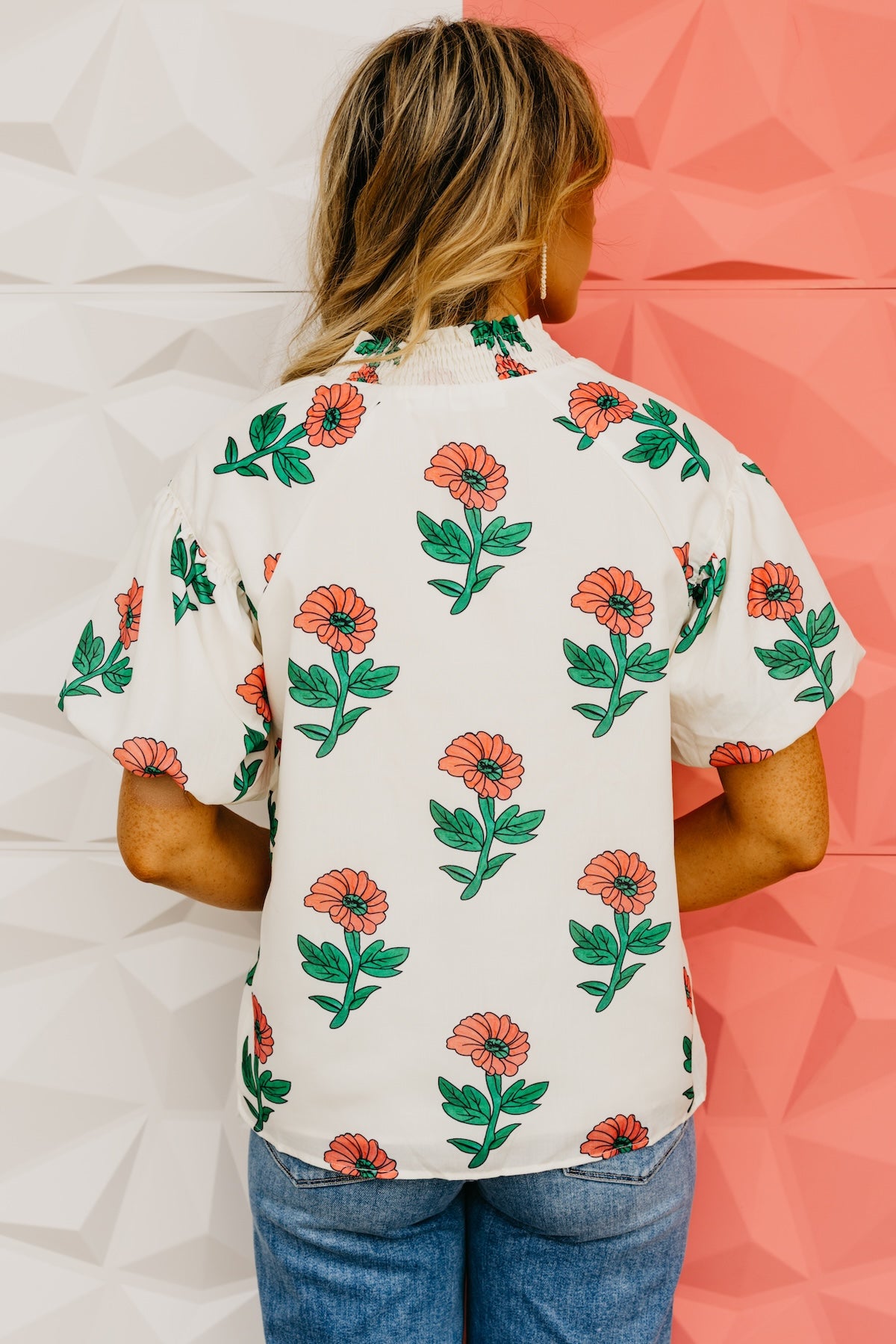 The Elodie Floral Puff Sleeve Top