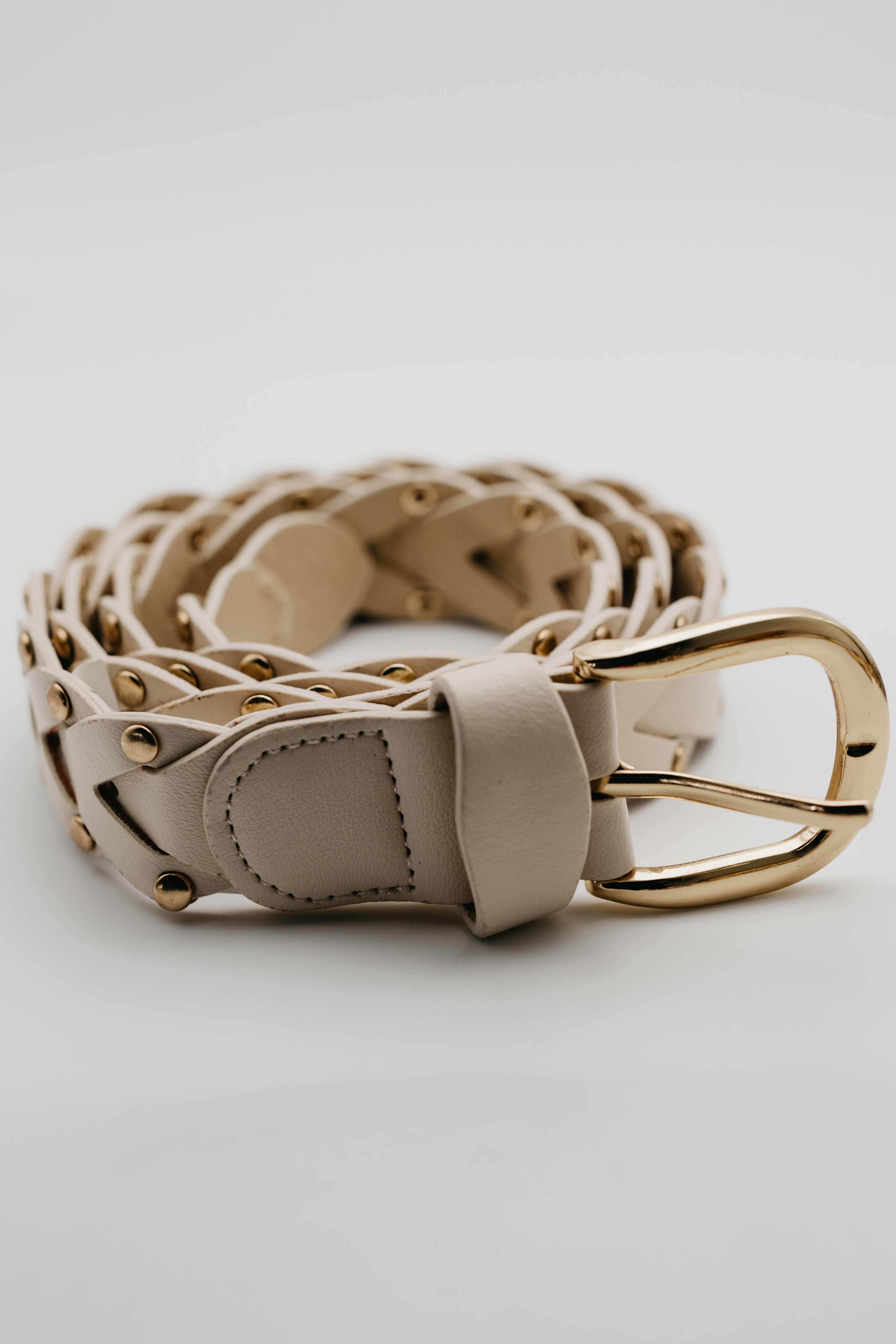 The Mitchie Braided Stud Belt