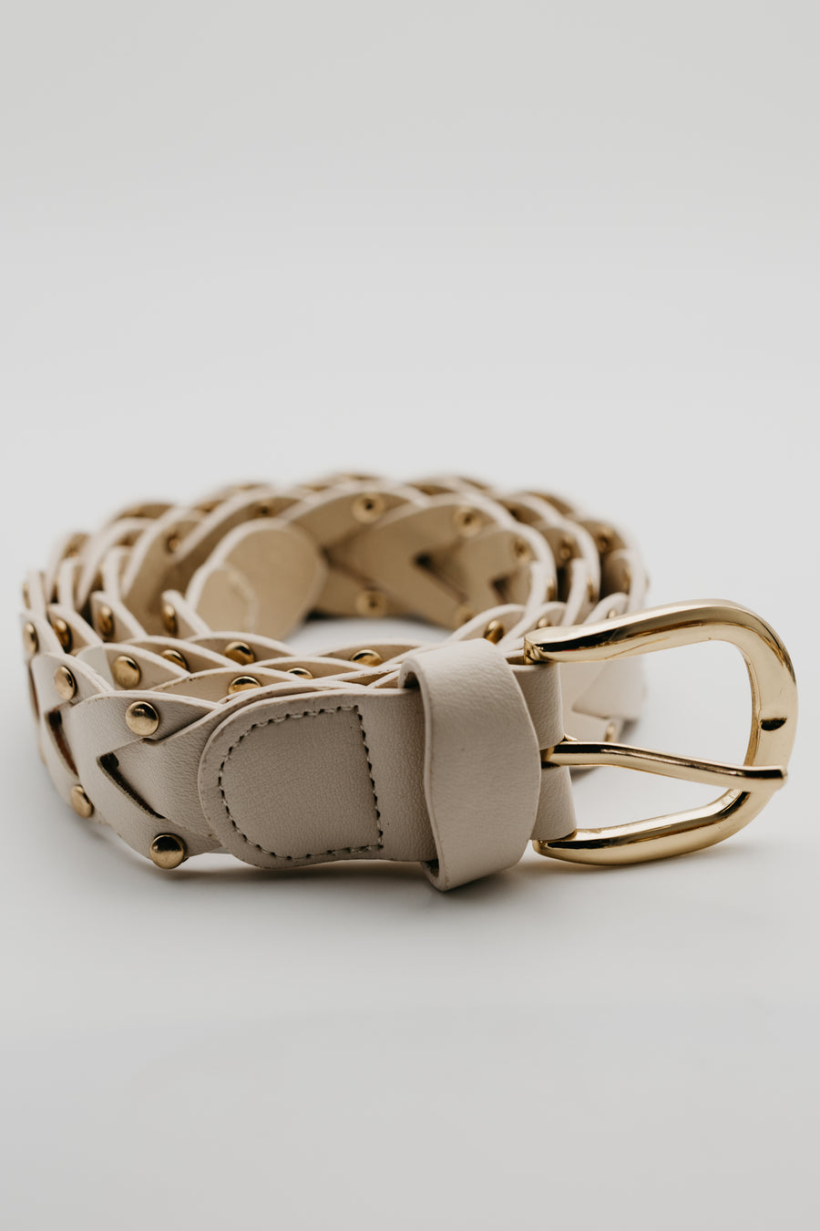 The Mitchie Braided Stud Belt