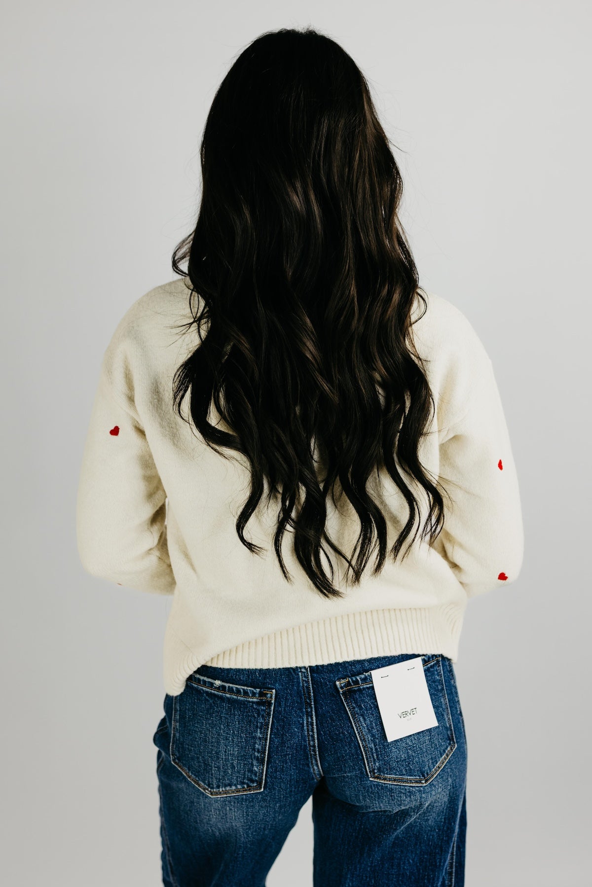 The Andrew Embroidered Hearts Sweater