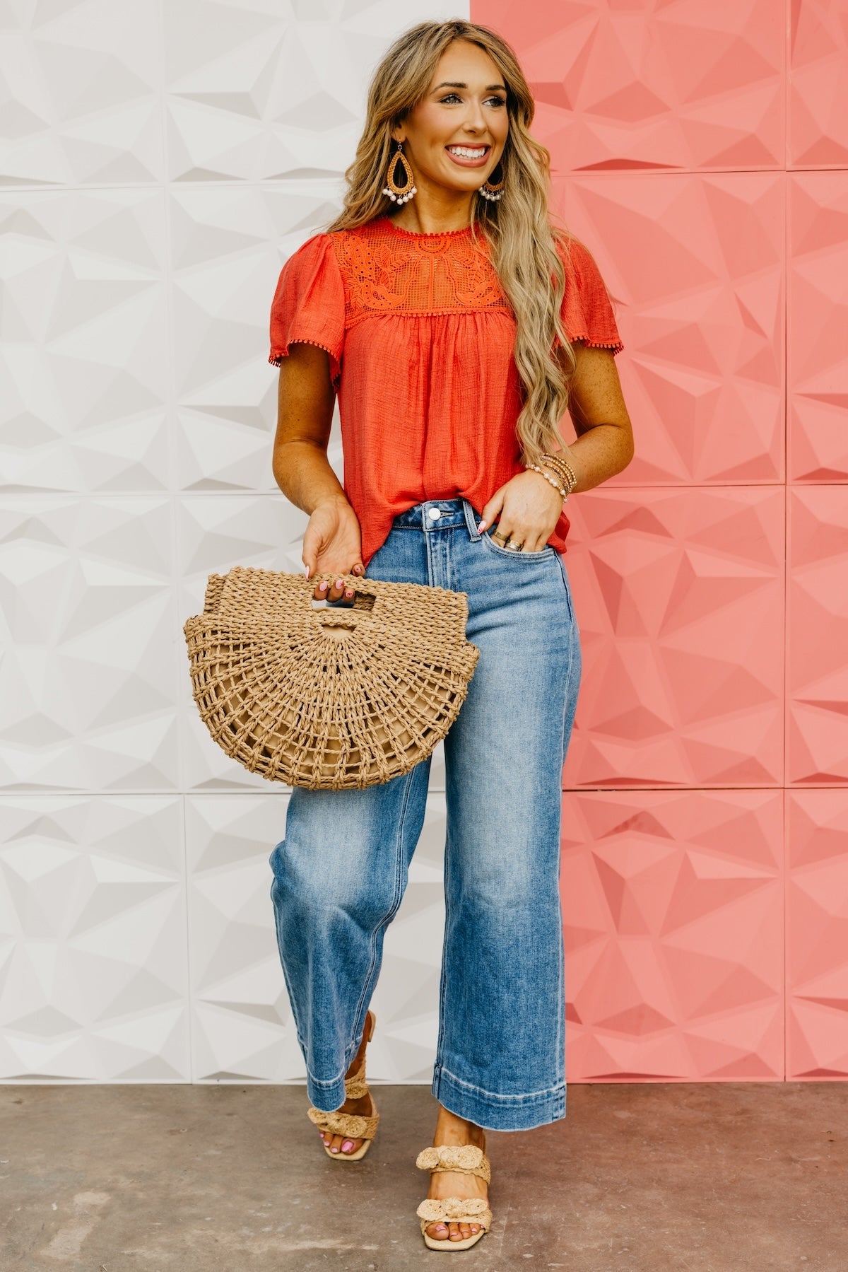 The Lawrence Lace Yoke Blouse