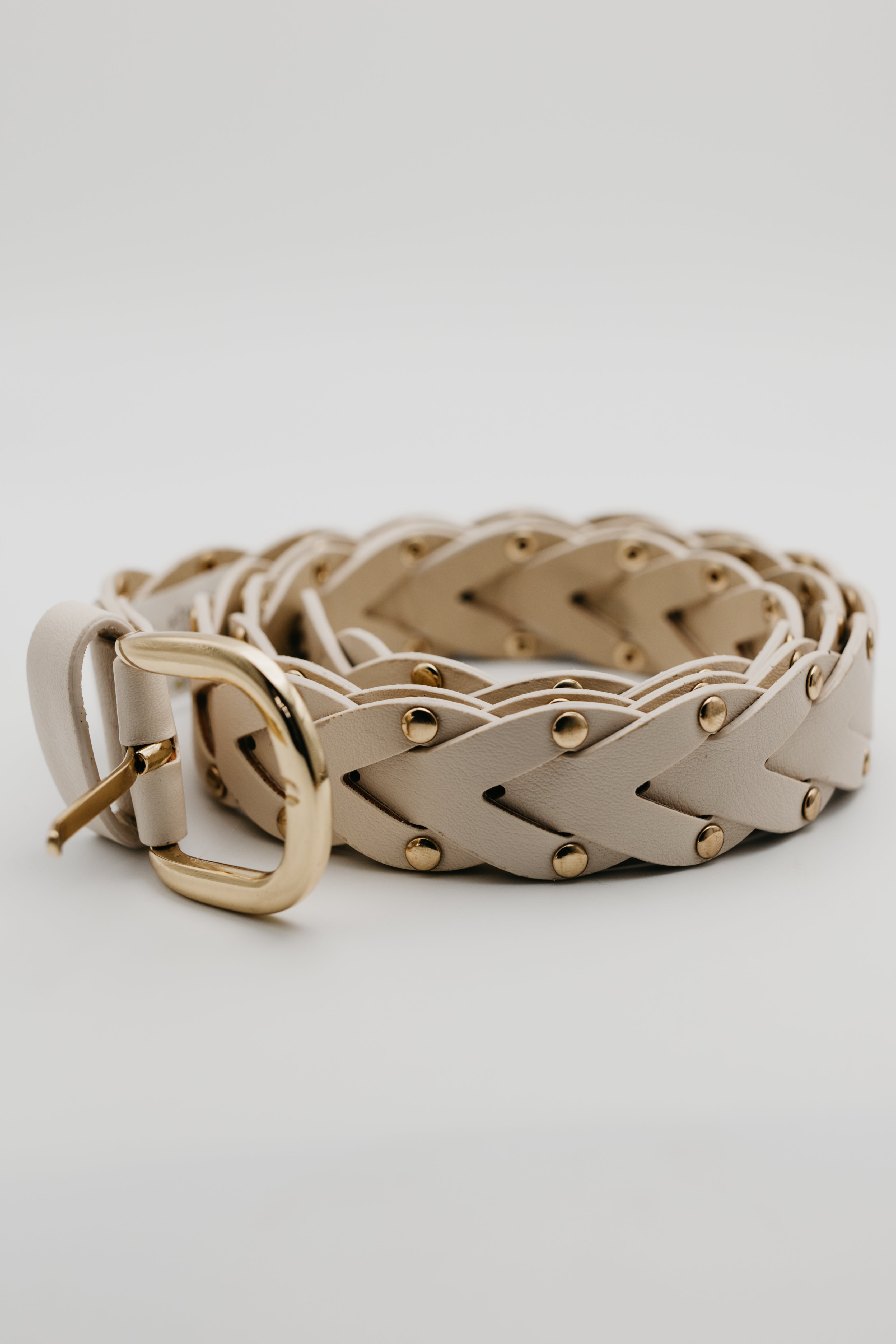 The Mitchie Braided Stud Belt