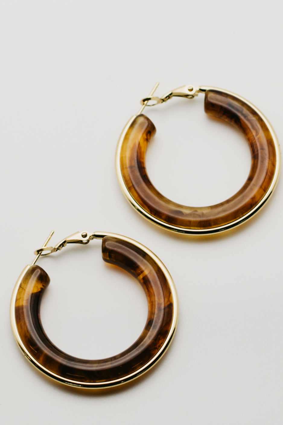 The Gemma Acrylic Hoop Earring