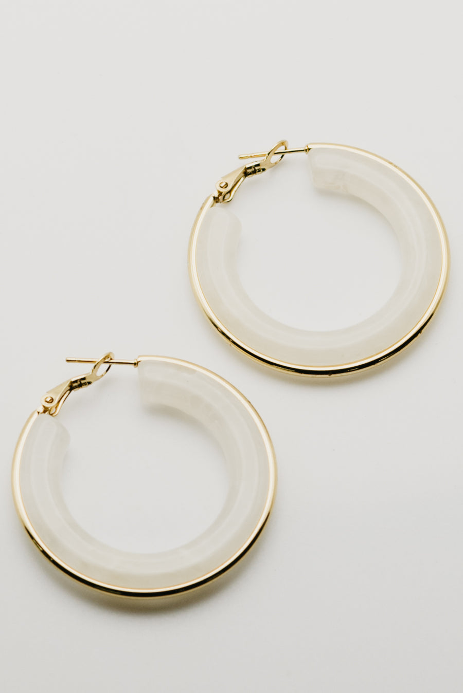 The Gemma Acrylic Hoop Earring