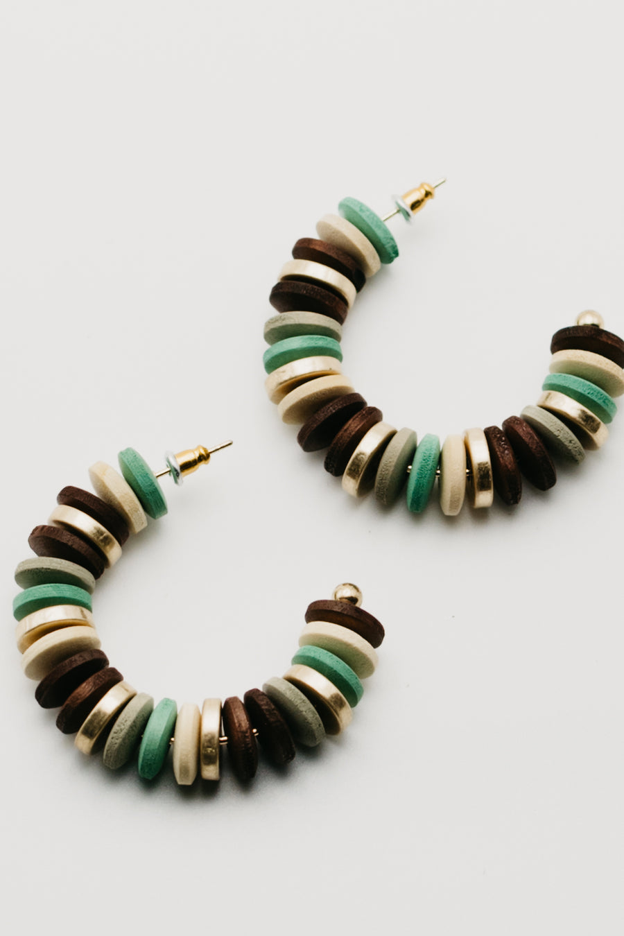 The Sasha Wooden Hoop Earring
