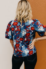 The Lyle Smocked Floral Blouse