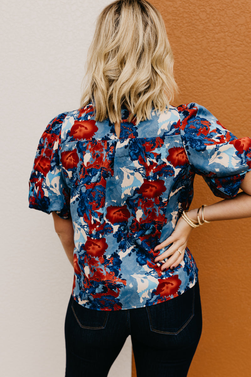 The Lyle Smocked Floral Blouse