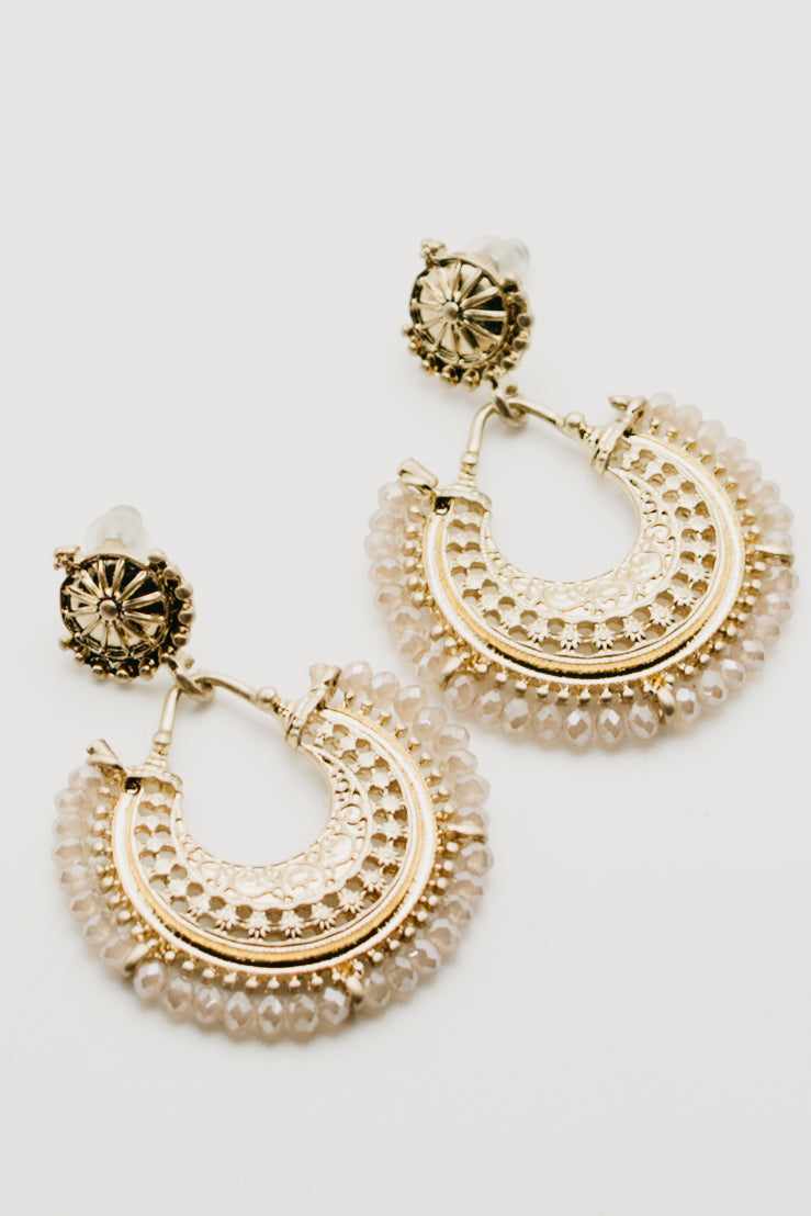 The Sierra Open Work Metal Earring
