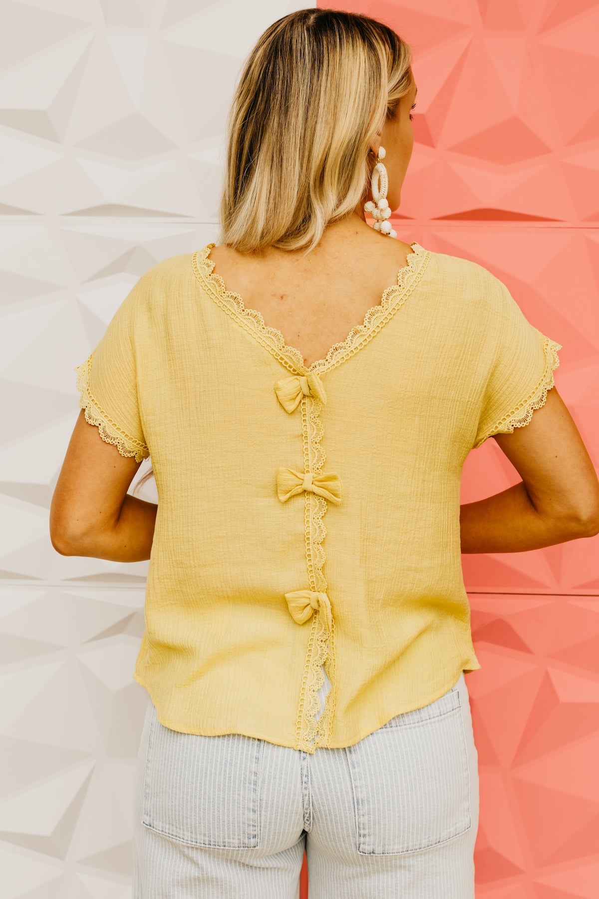 The Leland Back Bow Blouse