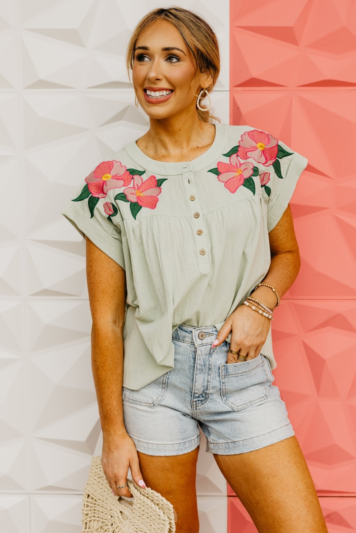 The Princeton Floral Embroidered Top