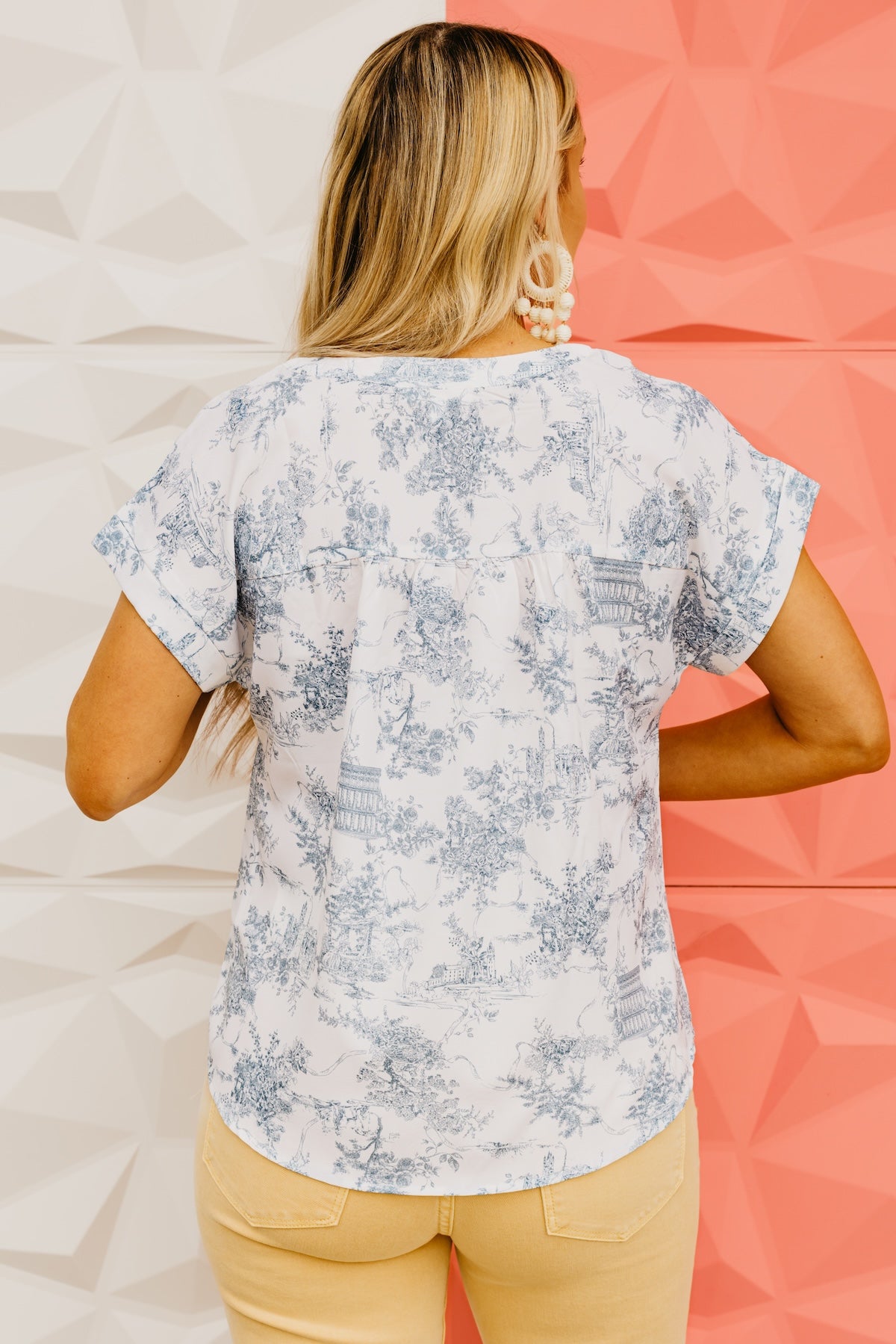 The Serena Pleat Yoke Top