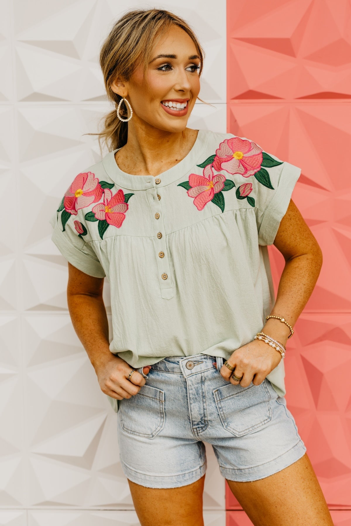 The Princeton Floral Embroidered Top