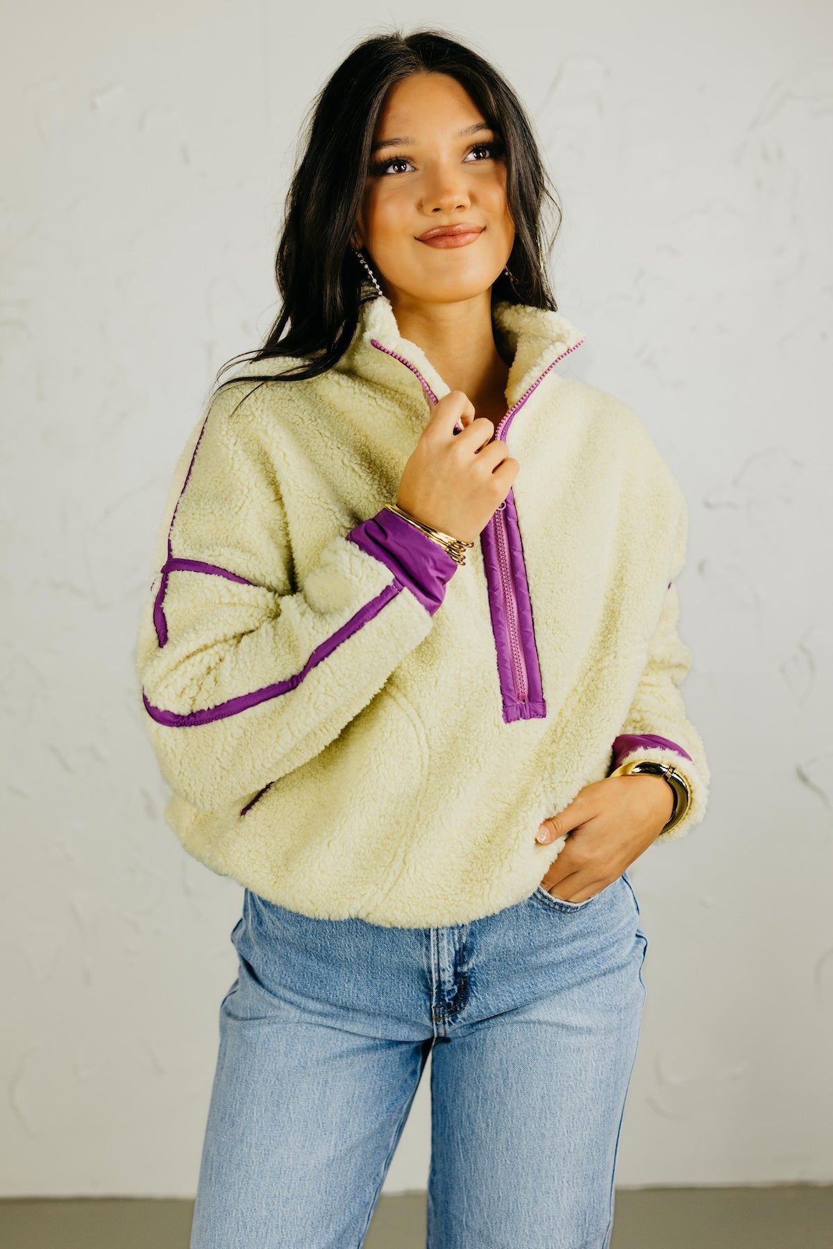 The Angel Fleece Zipper Pullover