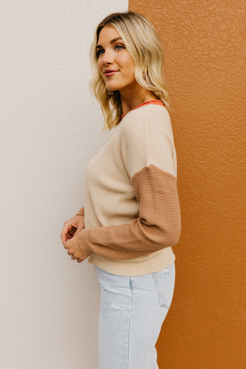 Wishlist | The Angelo Color Block Waffle Sweater