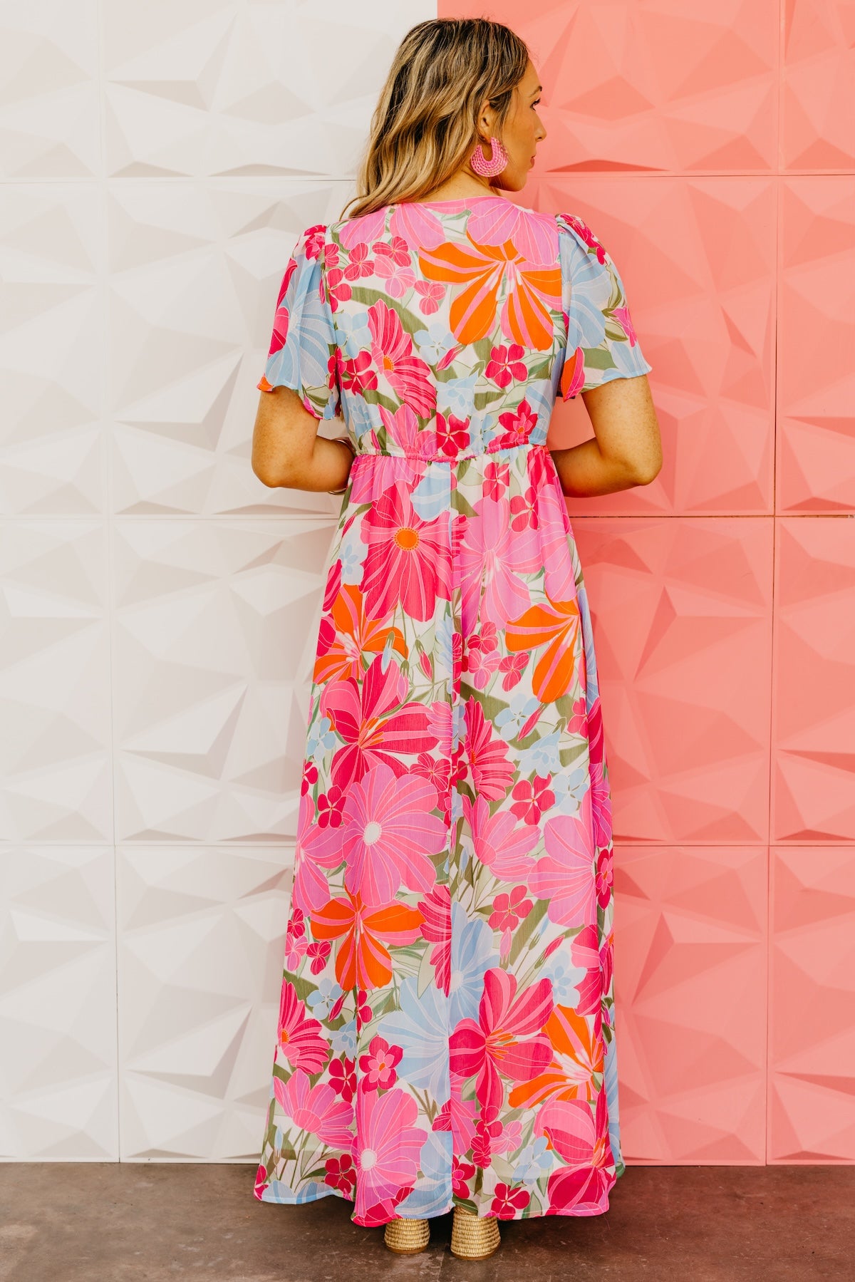 The Emmie Floral Button Front Maxi Dress