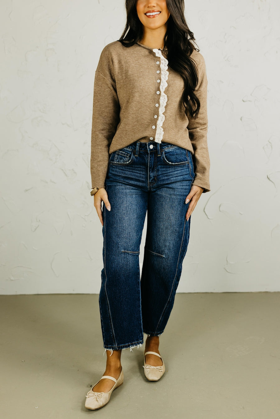 Vervet Denim | High Rise Barrel Denim