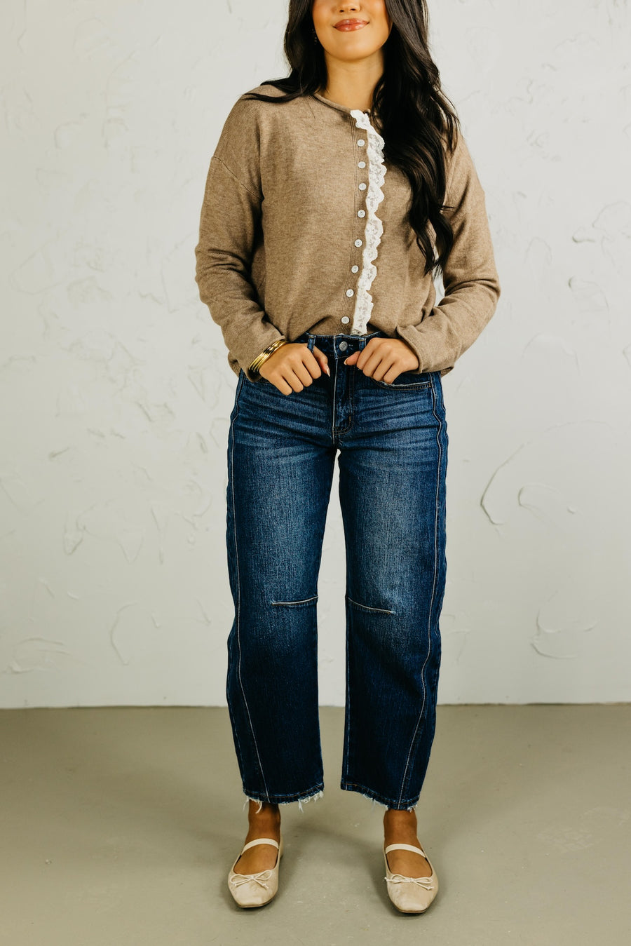 Vervet Denim | High Rise Barrel Denim