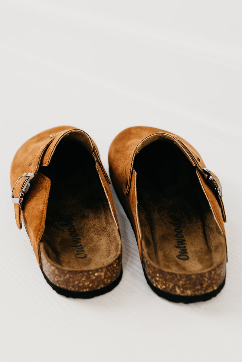 The Bria Slip On Buckle Clog | Whiskey