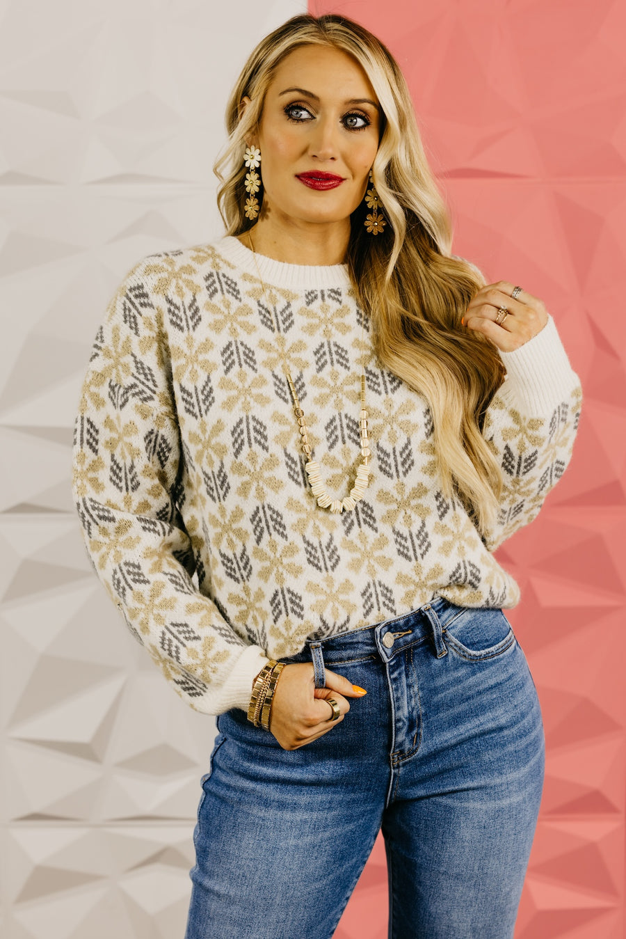 The Angelina Floral Sweater