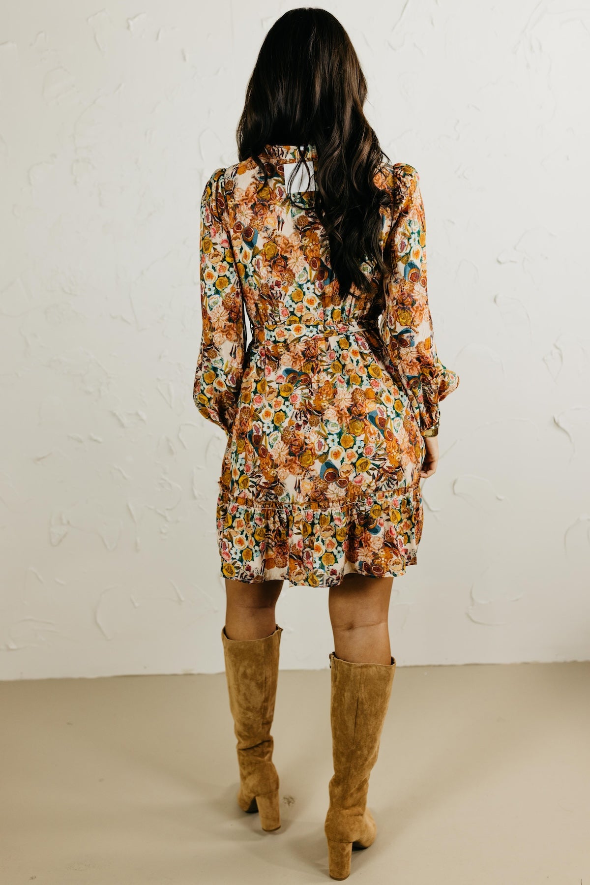 The Angie Floral Print Belted Dress