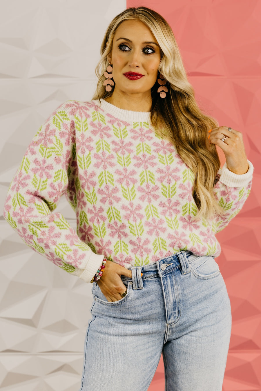 The Angelina Floral Sweater