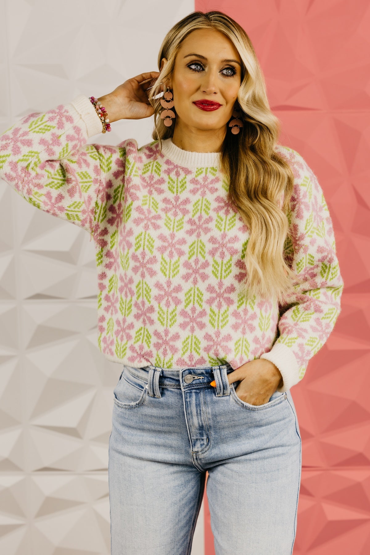 The Angelina Floral Sweater