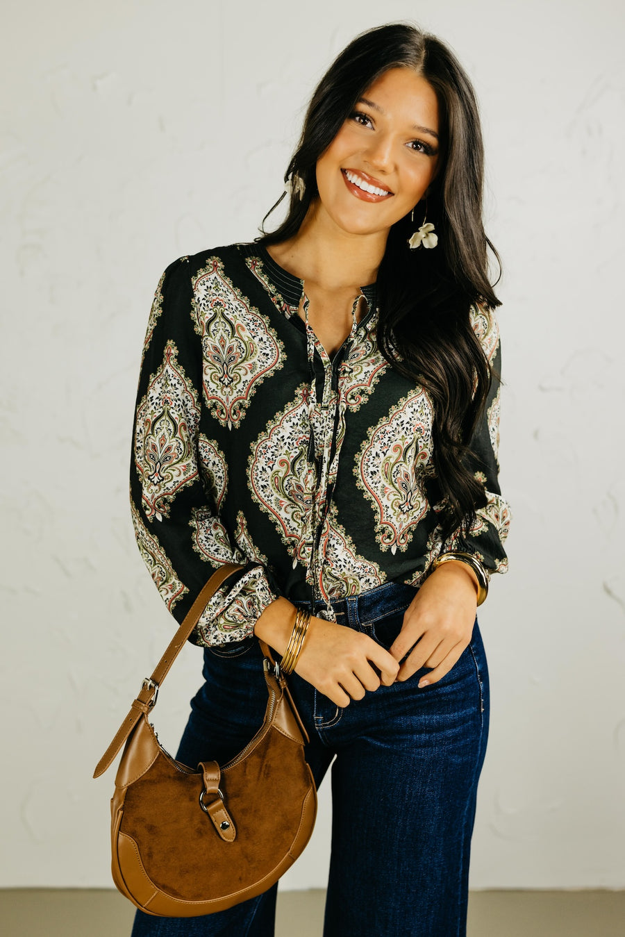 The Levi Paisley Print Top