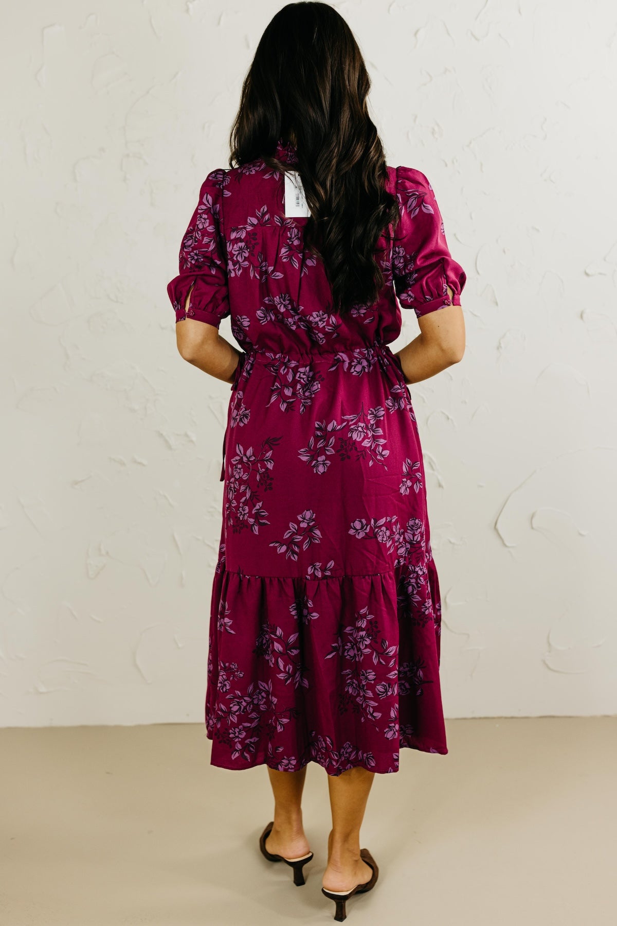 The Zurum Floral Pleated Midi Dress