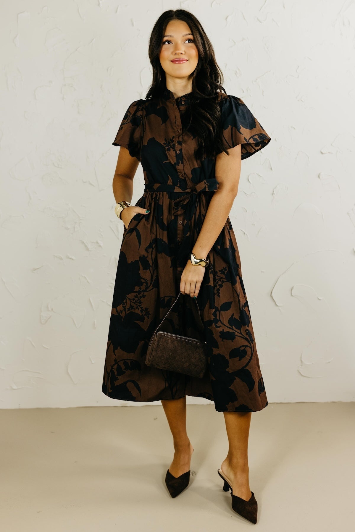 The Somerton Floral Midi Dress