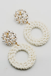 The Isabella Pearl Rattan Earring