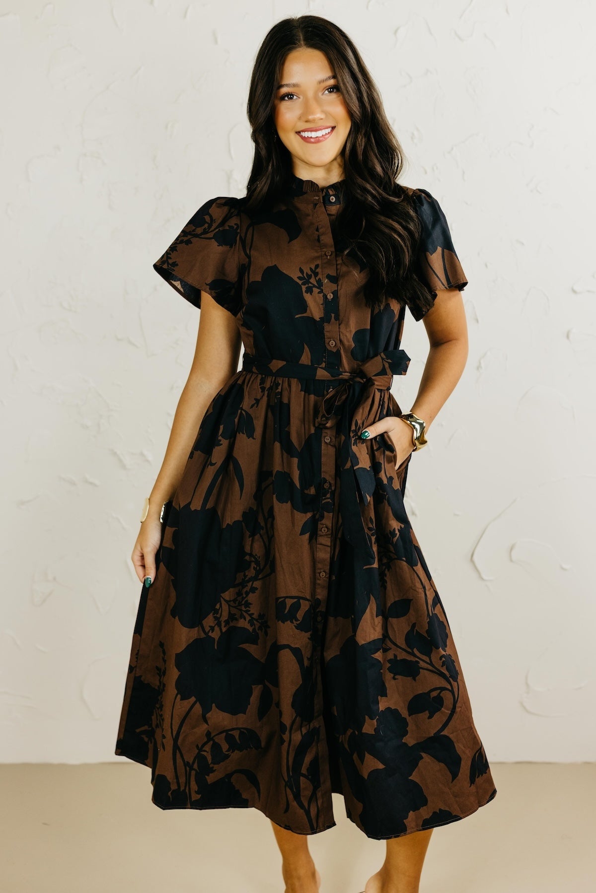 The Somerton Floral Midi Dress