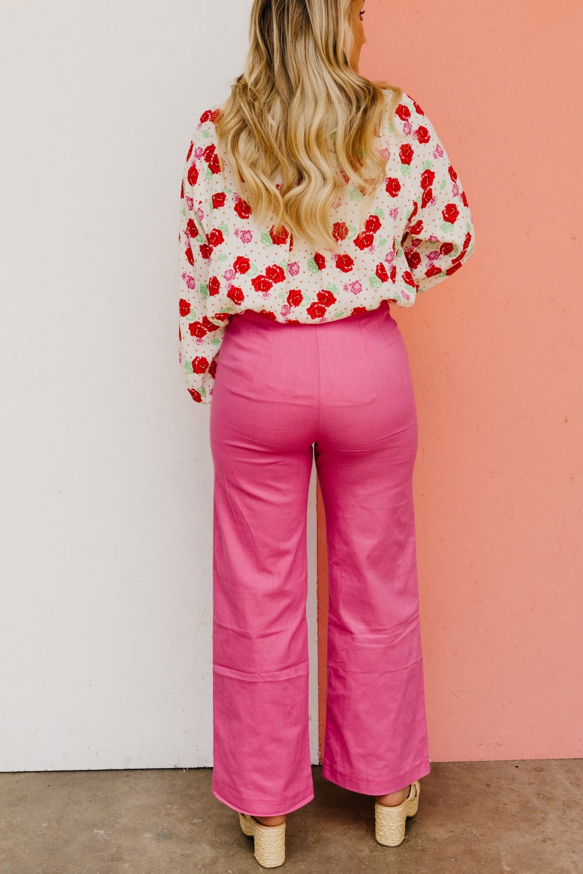 The Titan Linen Darted Wide Leg Pants