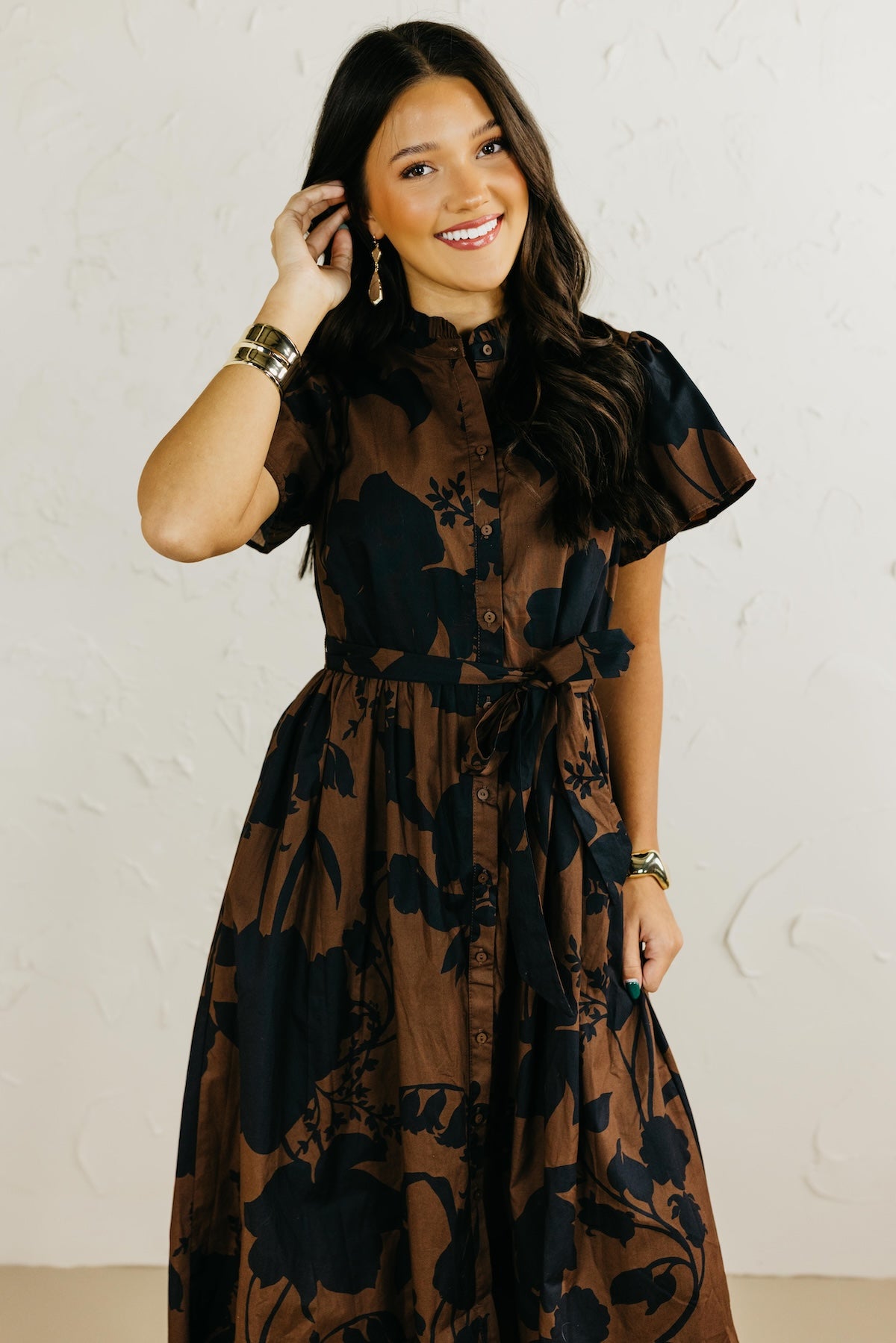 The Somerton Floral Midi Dress