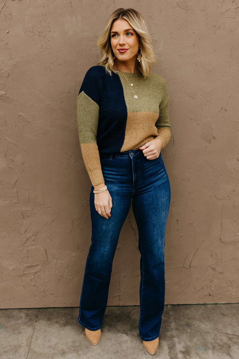 The Andrew Color Block Sweater