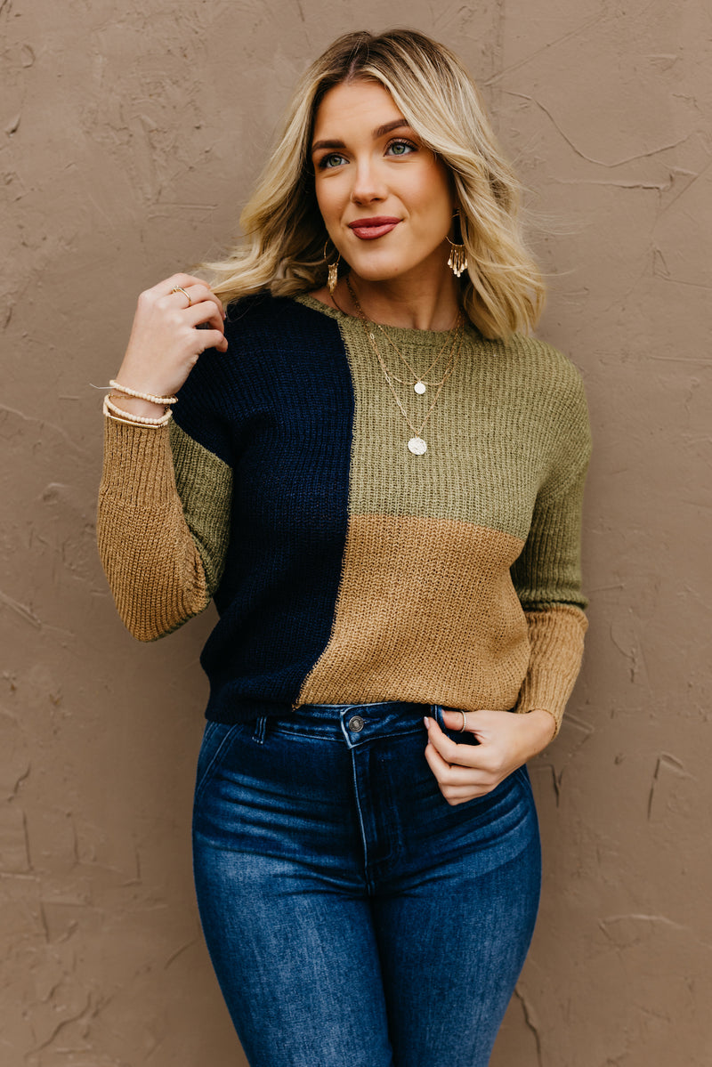 The Andrew Color Block Sweater