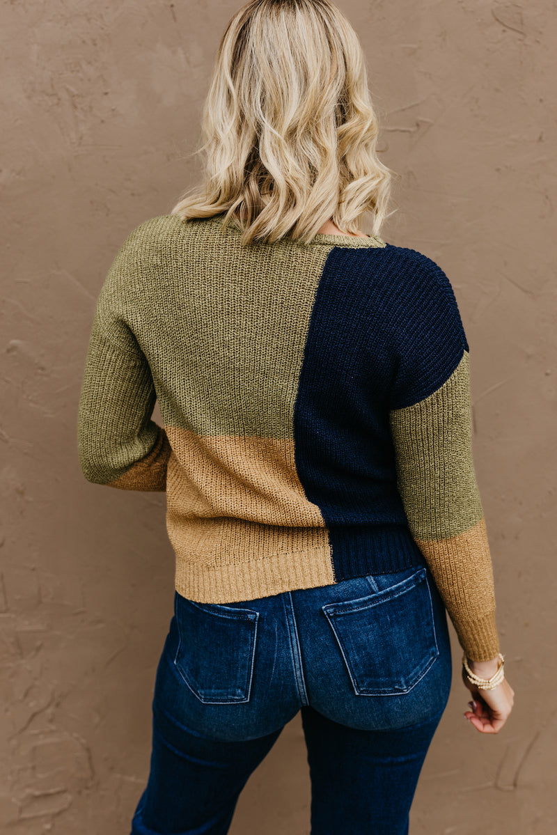 The Andrew Color Block Sweater