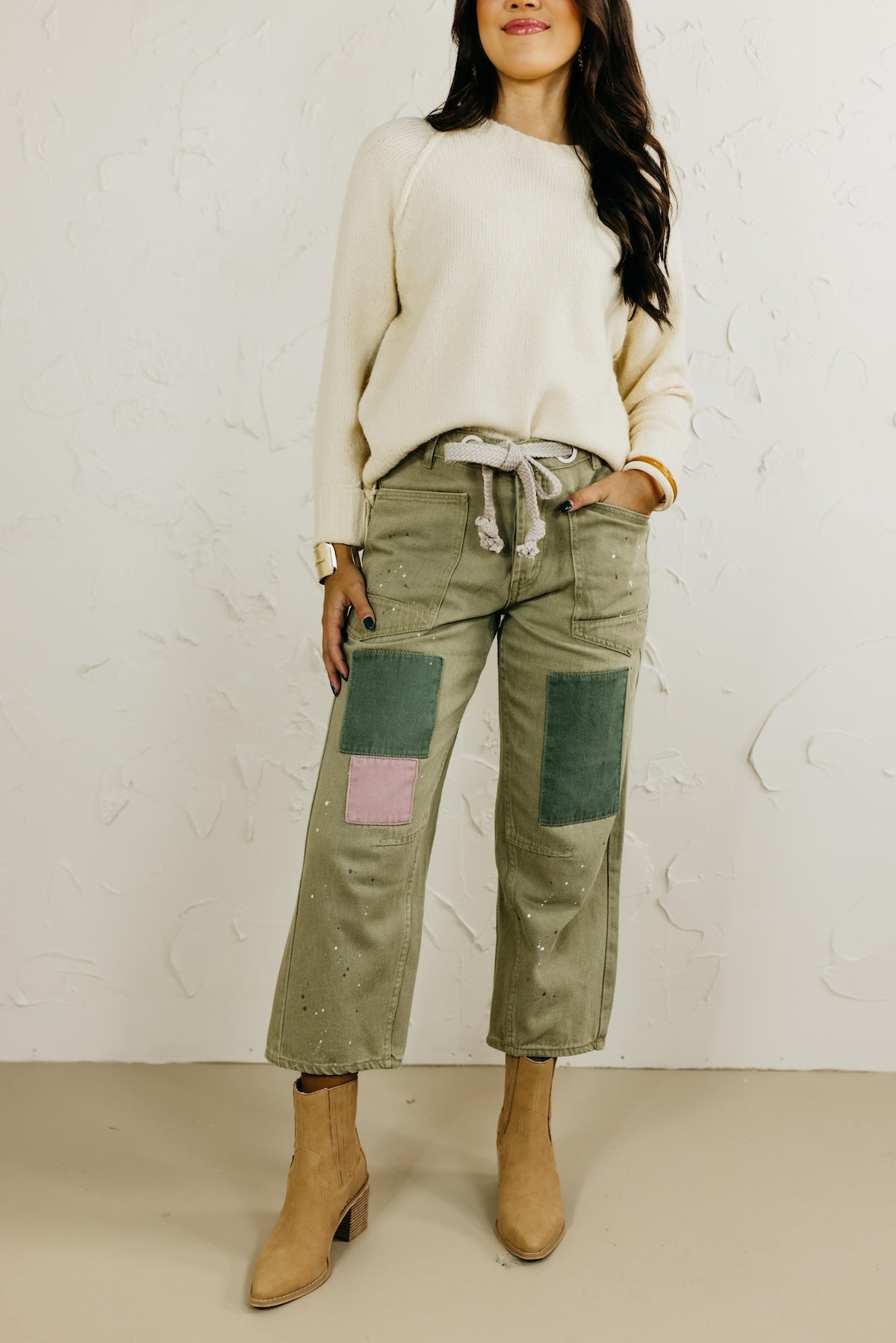 The Caster Painted Rope Barrel Denim