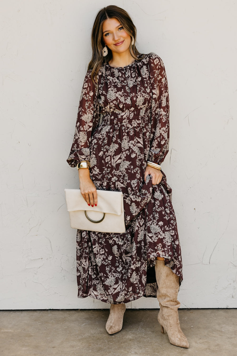 The Maren Floral Tiered Maxi Dress