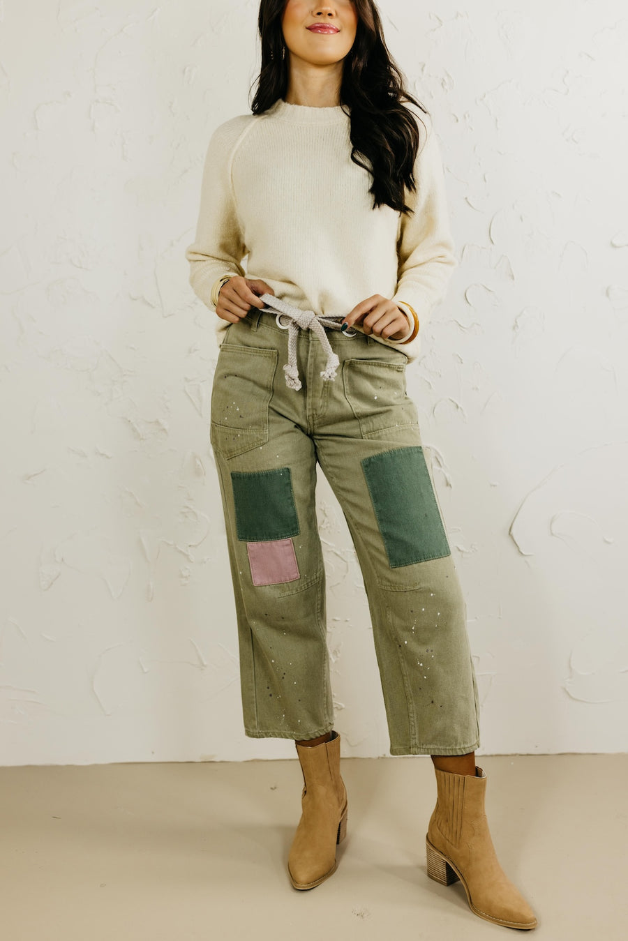 The Caster Painted Rope Barrel Denim