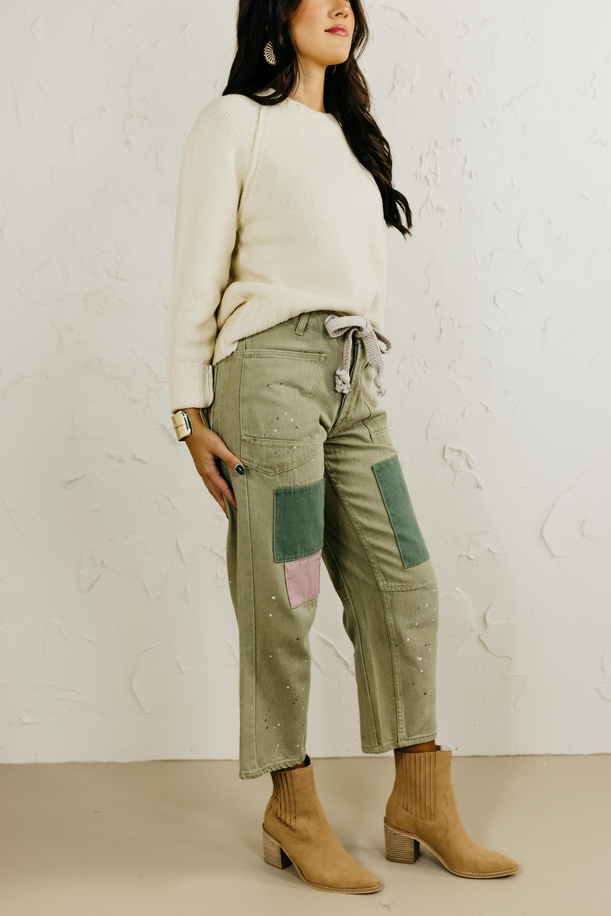 The Caster Painted Rope Barrel Denim