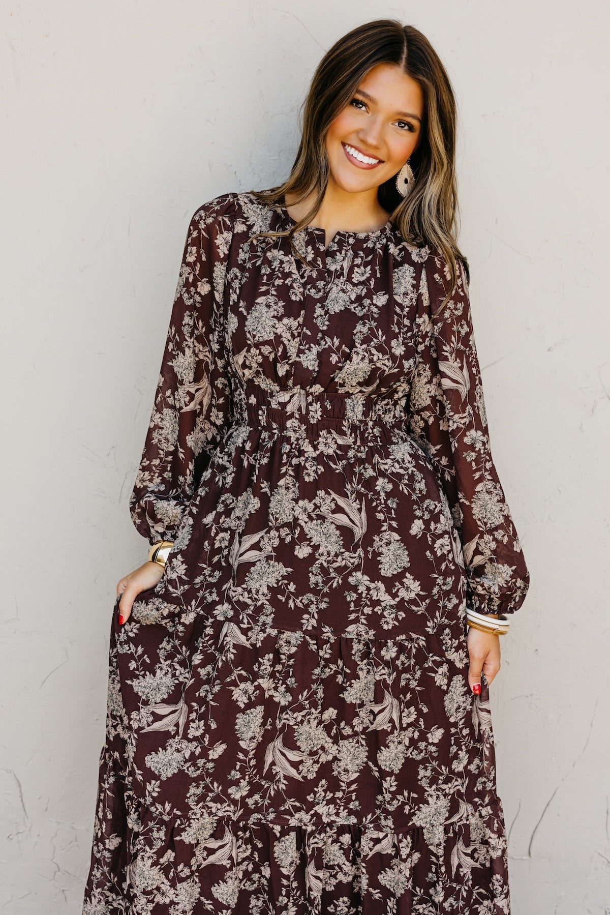 The Maren Floral Tiered Maxi Dress