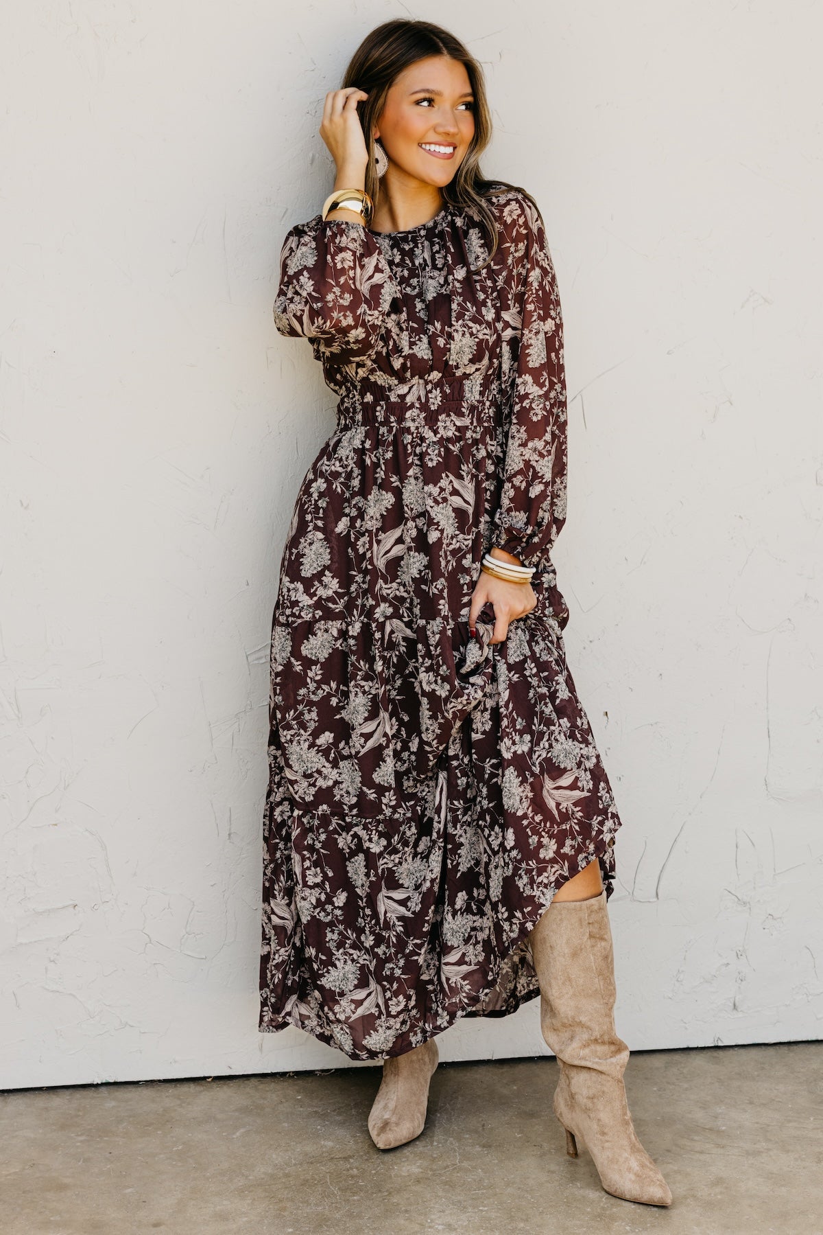 The Maren Floral Tiered Maxi Dress