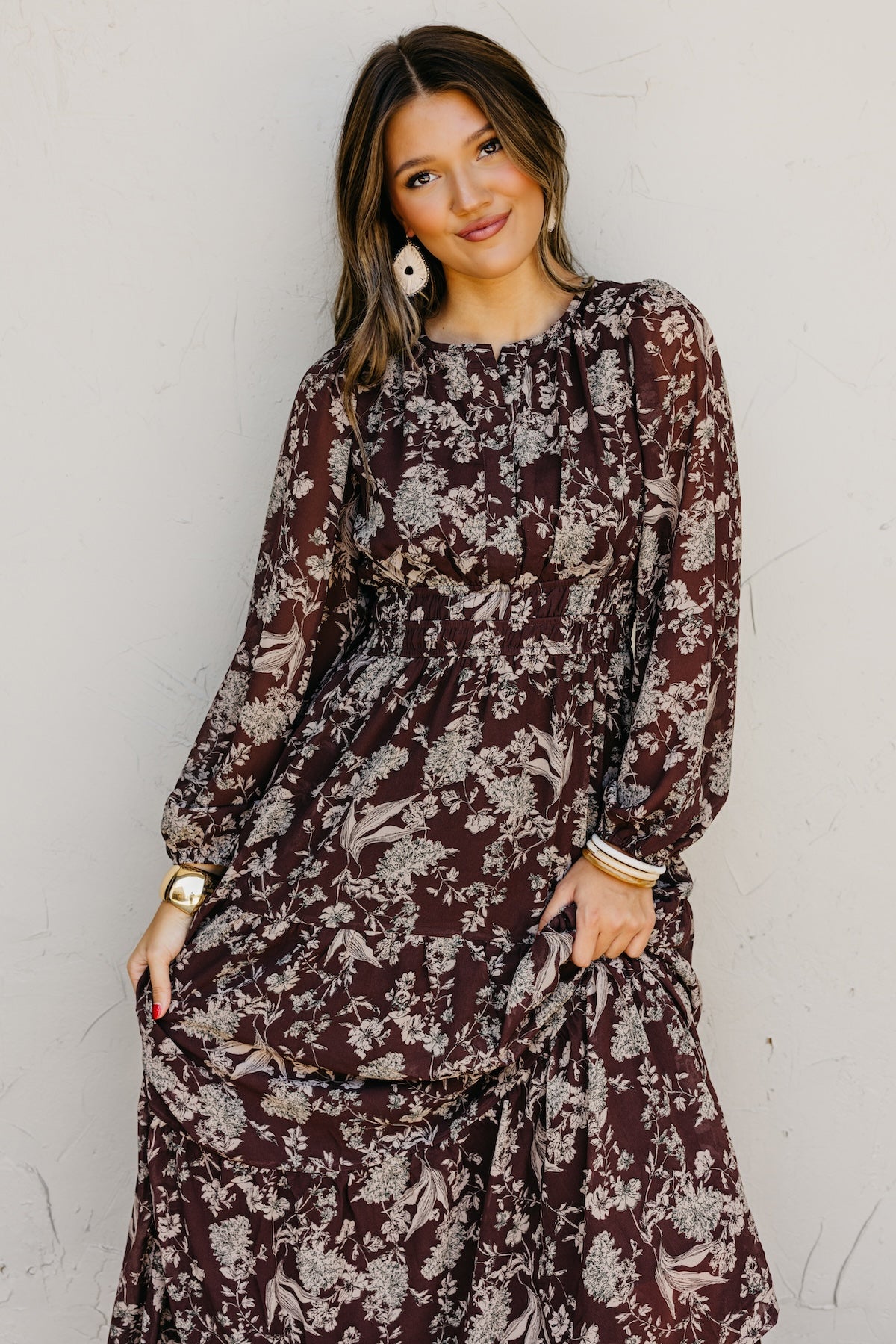 The Maren Floral Tiered Maxi Dress