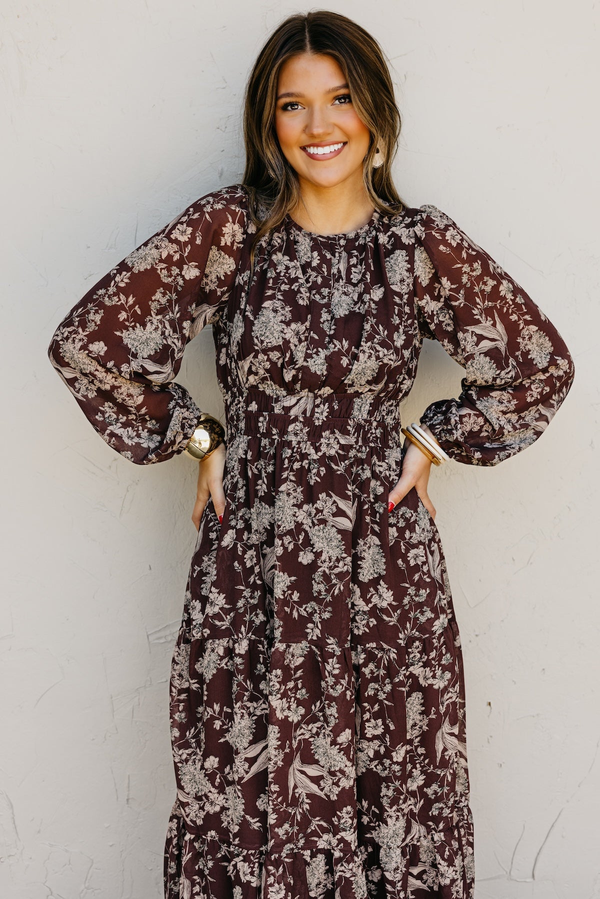 The Maren Floral Tiered Maxi Dress