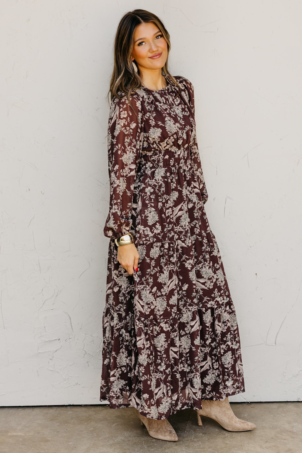 The Maren Floral Tiered Maxi Dress