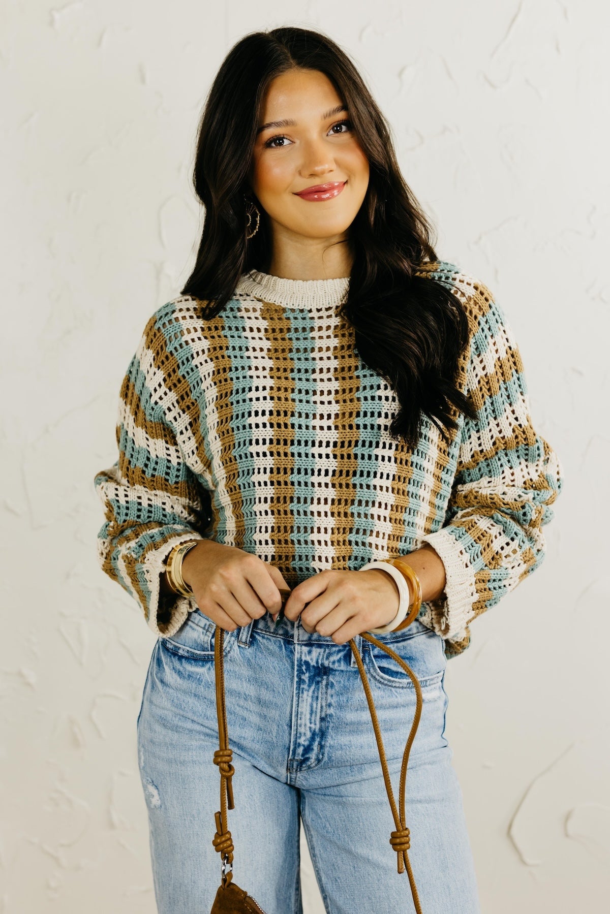 The Sheril Stripe Dolman Sweater