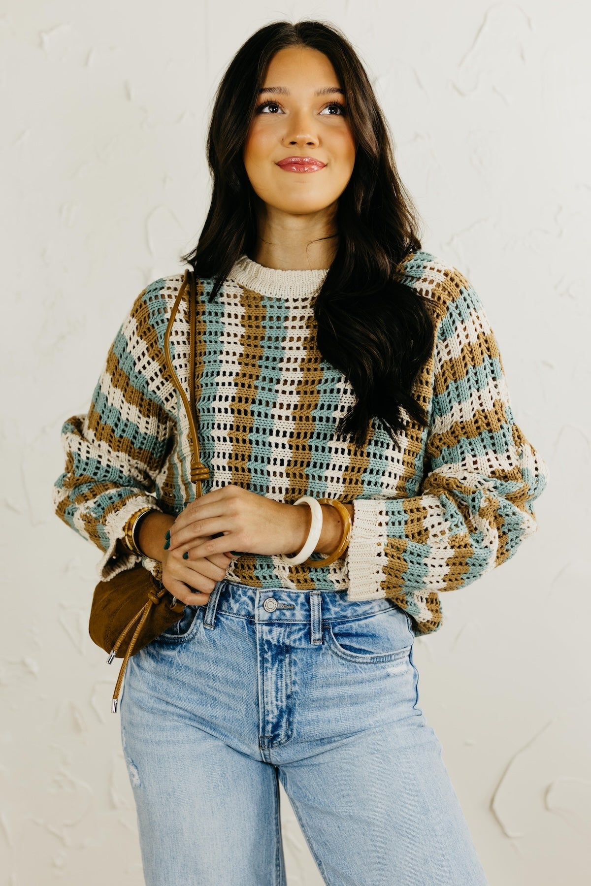The Sheril Stripe Dolman Sweater
